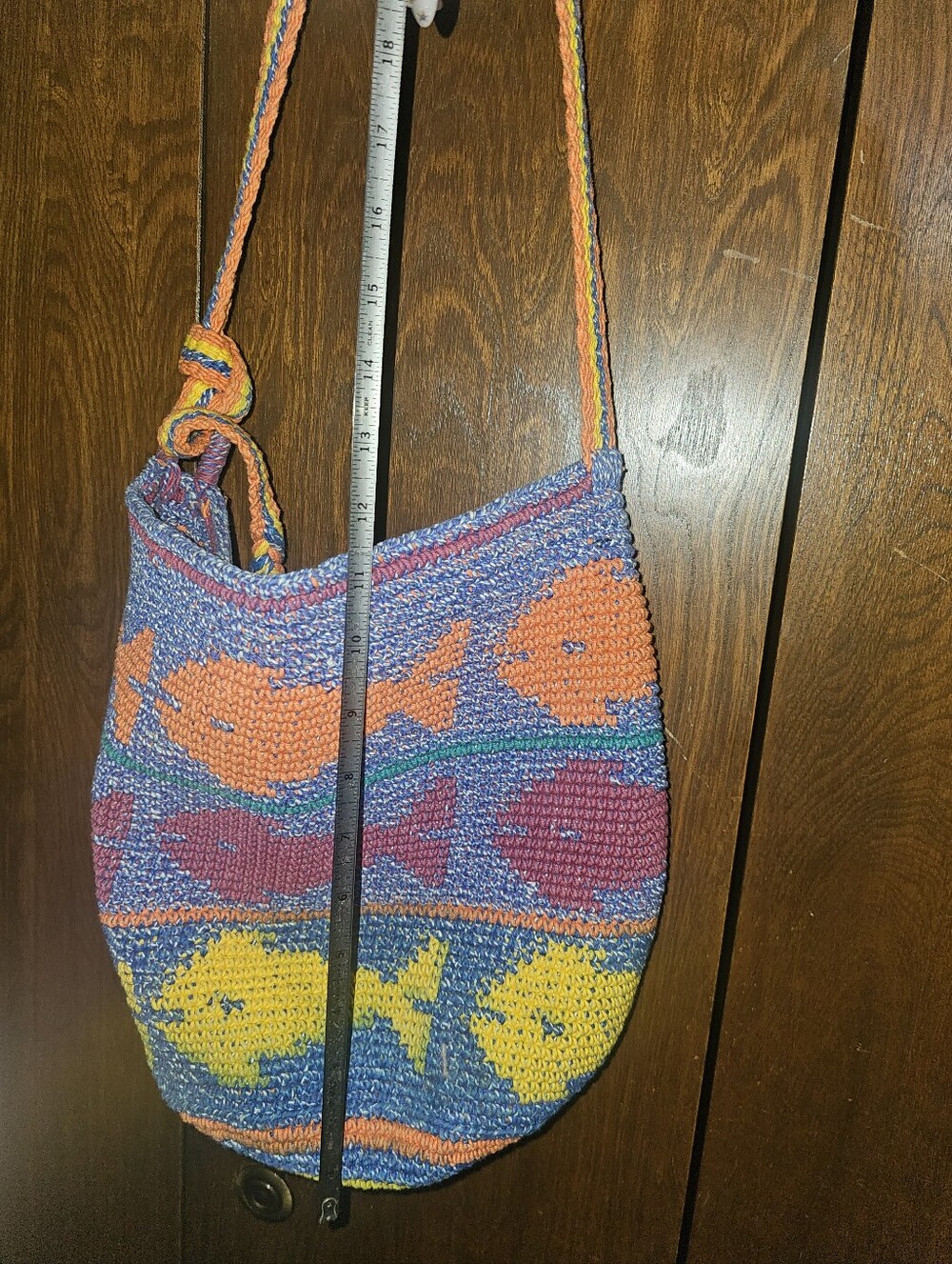 Hand Made Knitted Guatemalan Bag - Picture 3 of 6